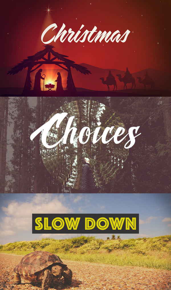 New Release Bundle: Christmas, Slow Down & Choices